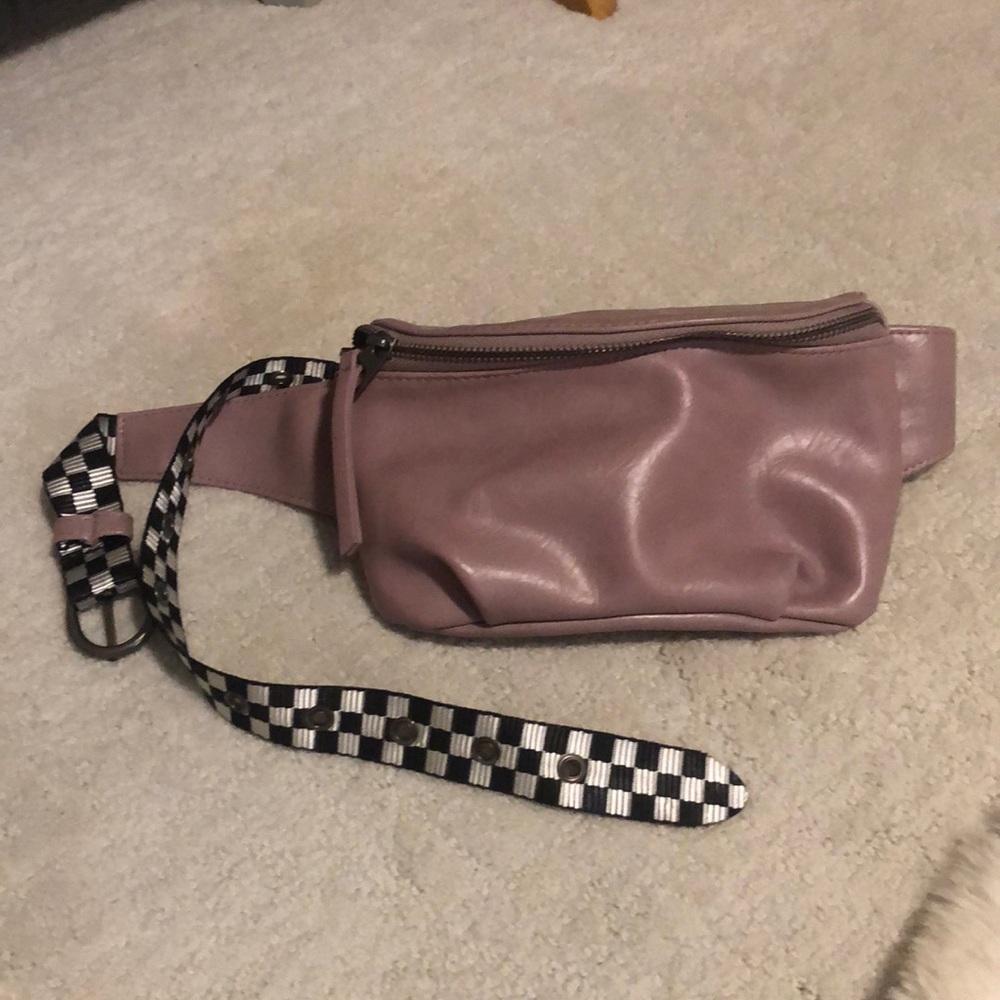 Universal Thread Purple Fanny Pack Checkered Strap